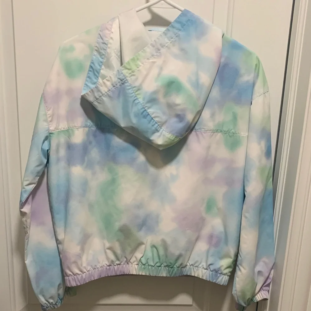 Justice Pastel Tie-Dye Raincoat for Kids. Size:14/16. Pre-owned.